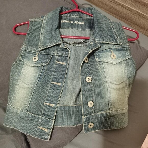 Bongo sleeveless jeans jacket Size Small - Picture 2 of 3